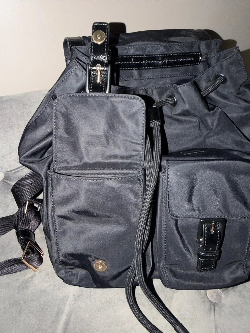 Tory Burch black Nylon Backpack